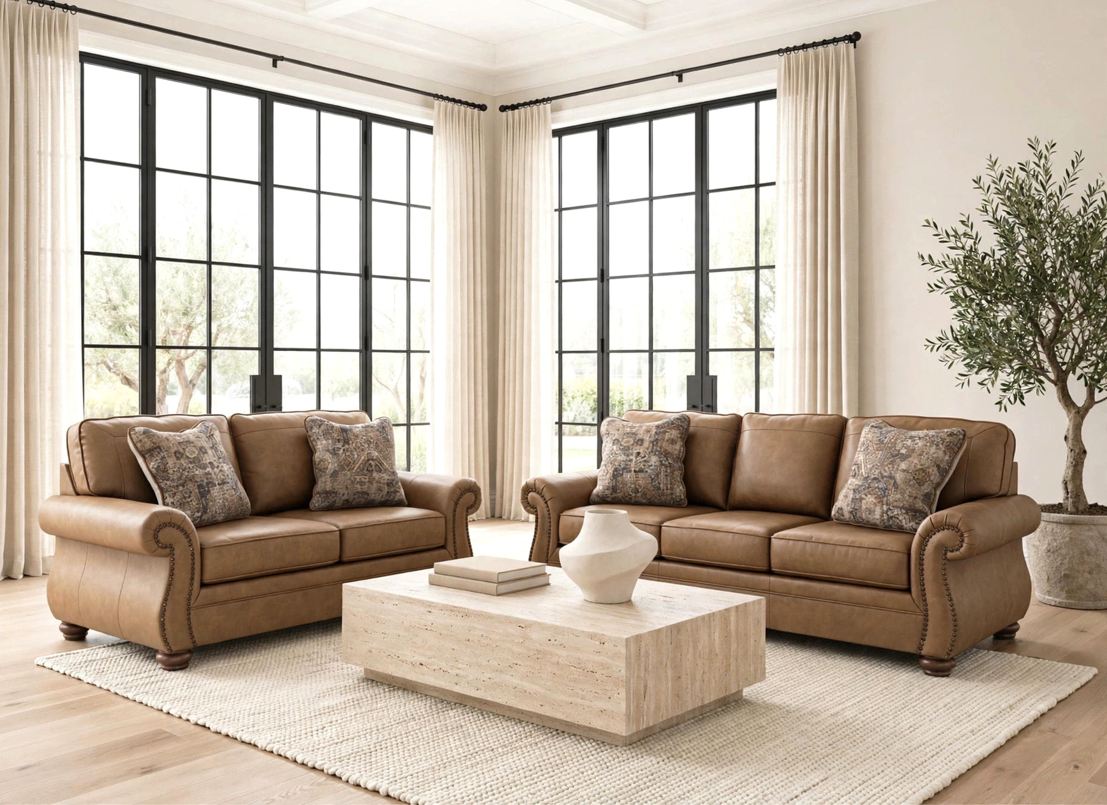 Ashley 559-02 Earth Sofa & Loveseat