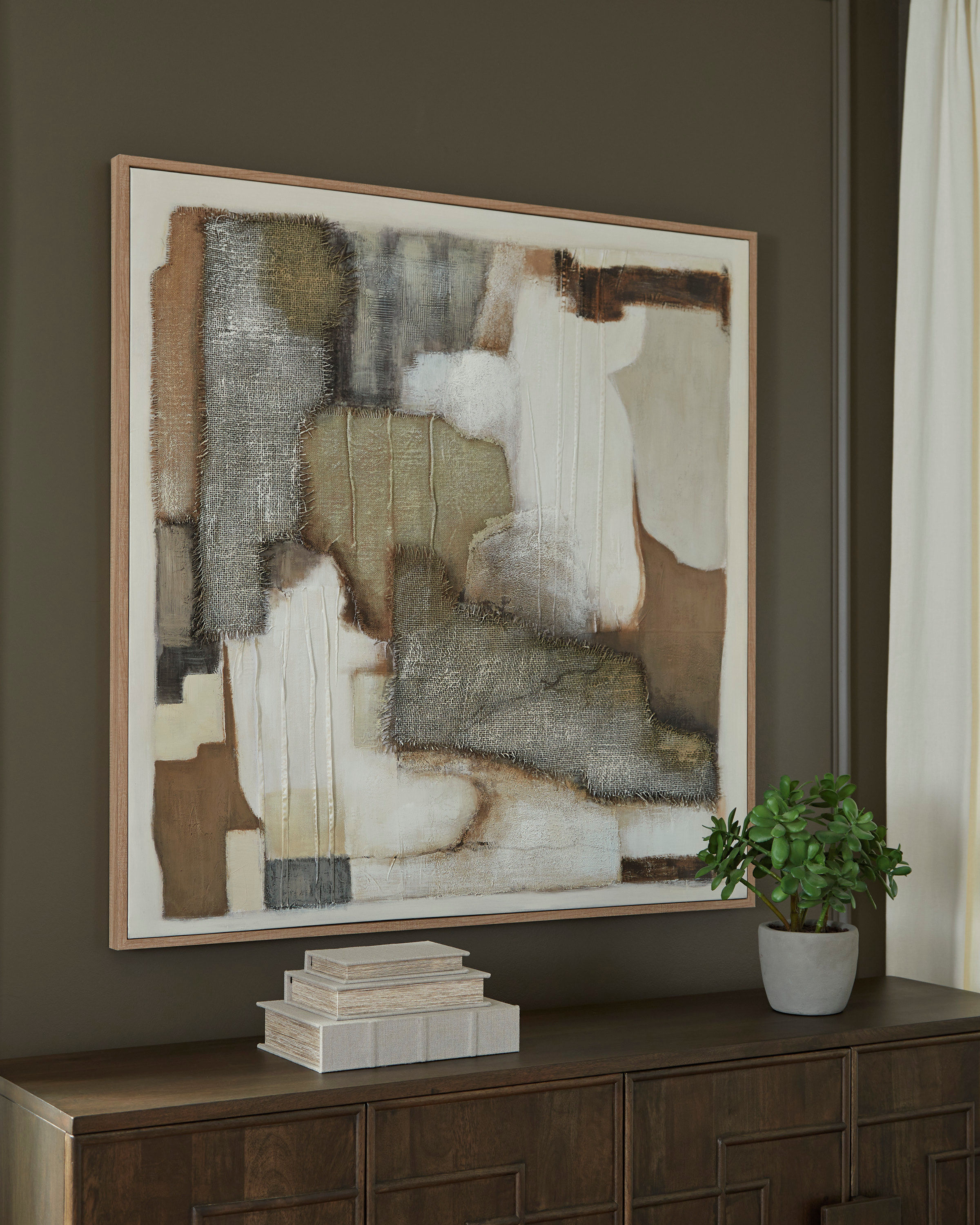 Ashley A8000497 Tan/Brown/Gray Wall Art