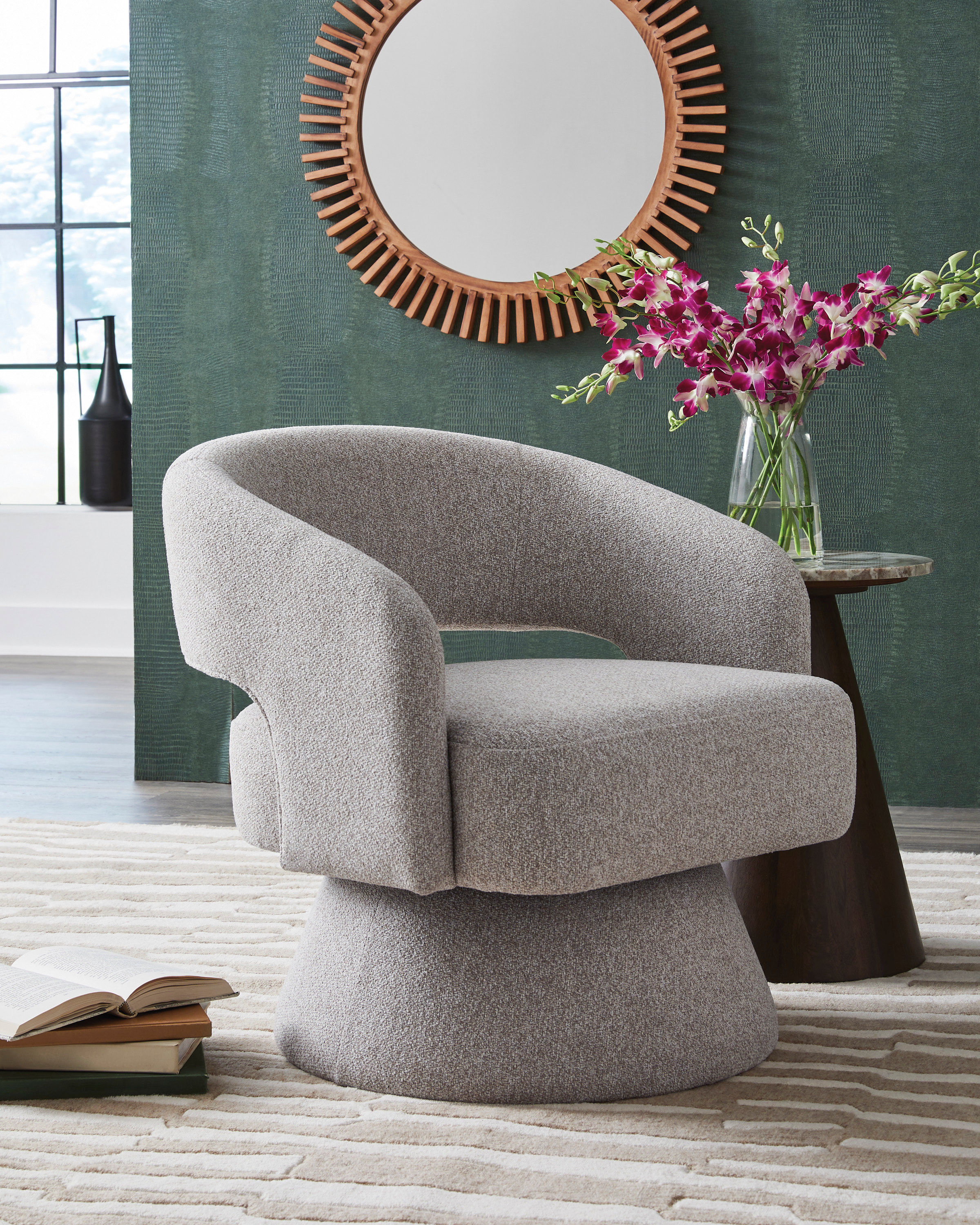 Ashley A3000757 Pebble Swivel Accent Chair