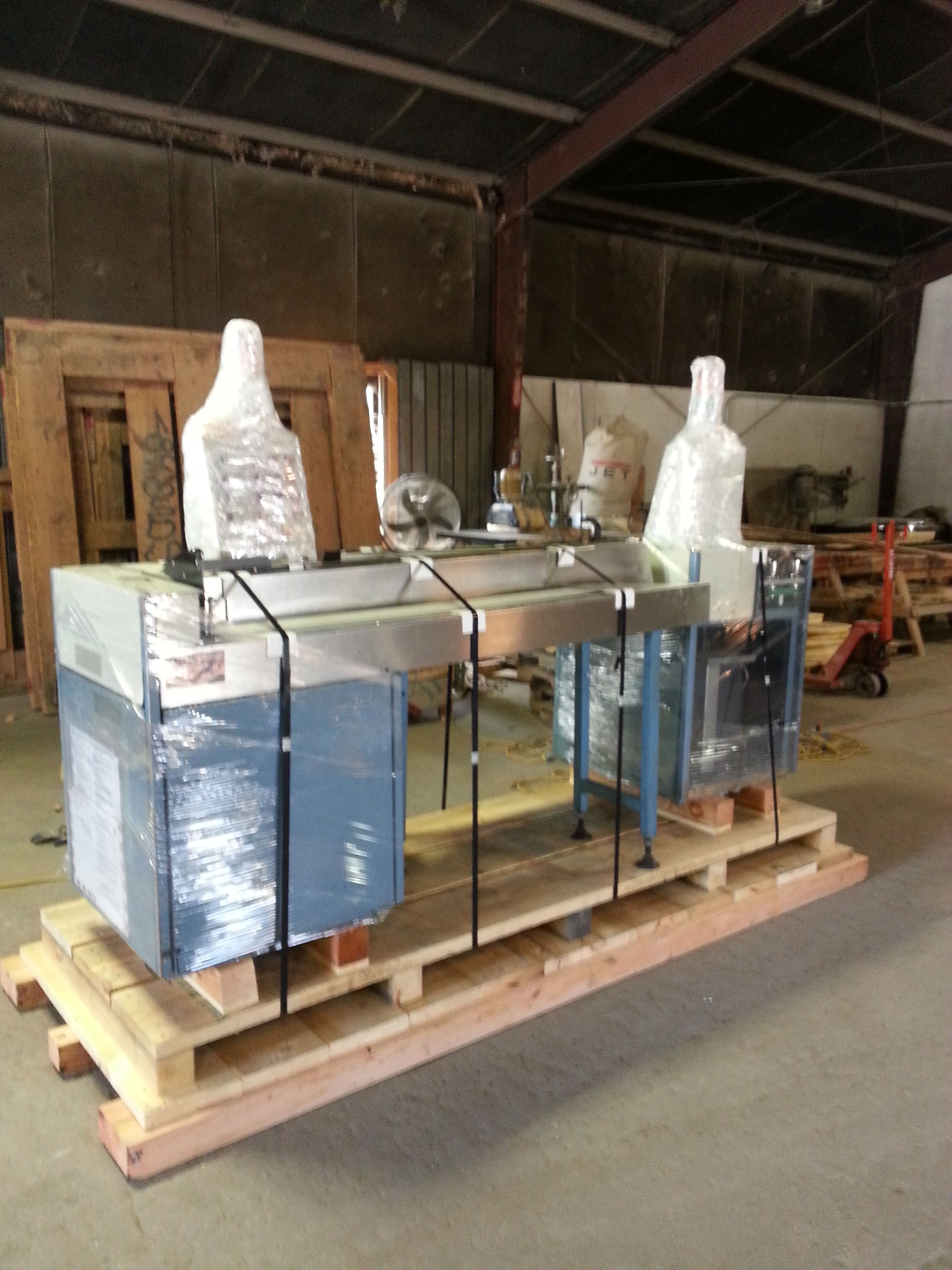 Crating for export shipping