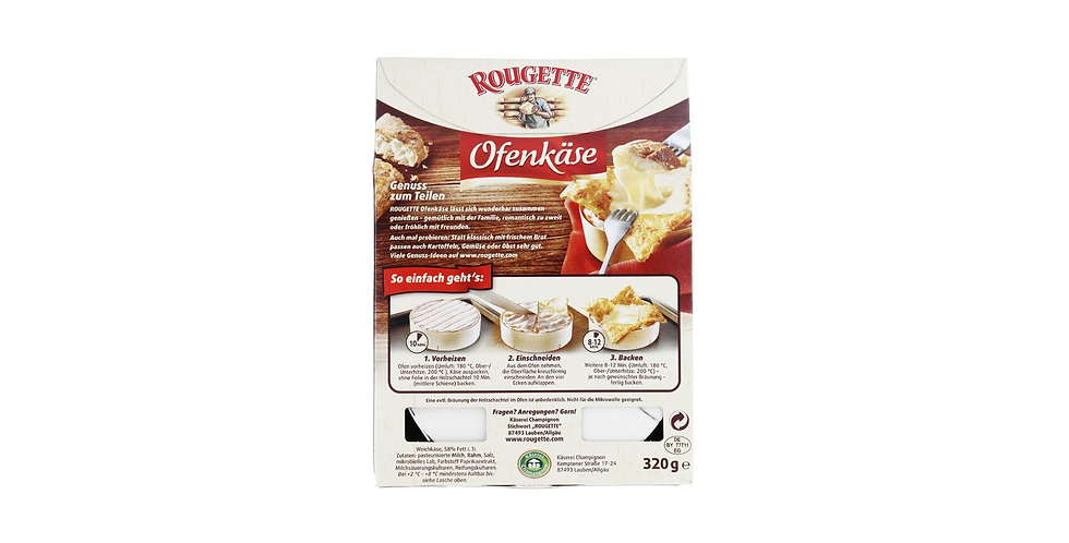 Thumbnail: Rougette Ofenkäse fein-würzig 320 g