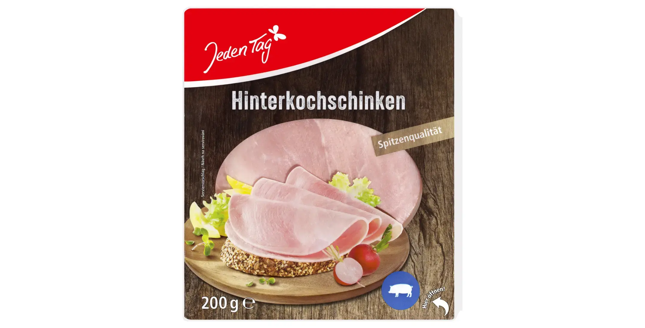 Jeden Tag Delikatess Hinterkochschinken  200 g
