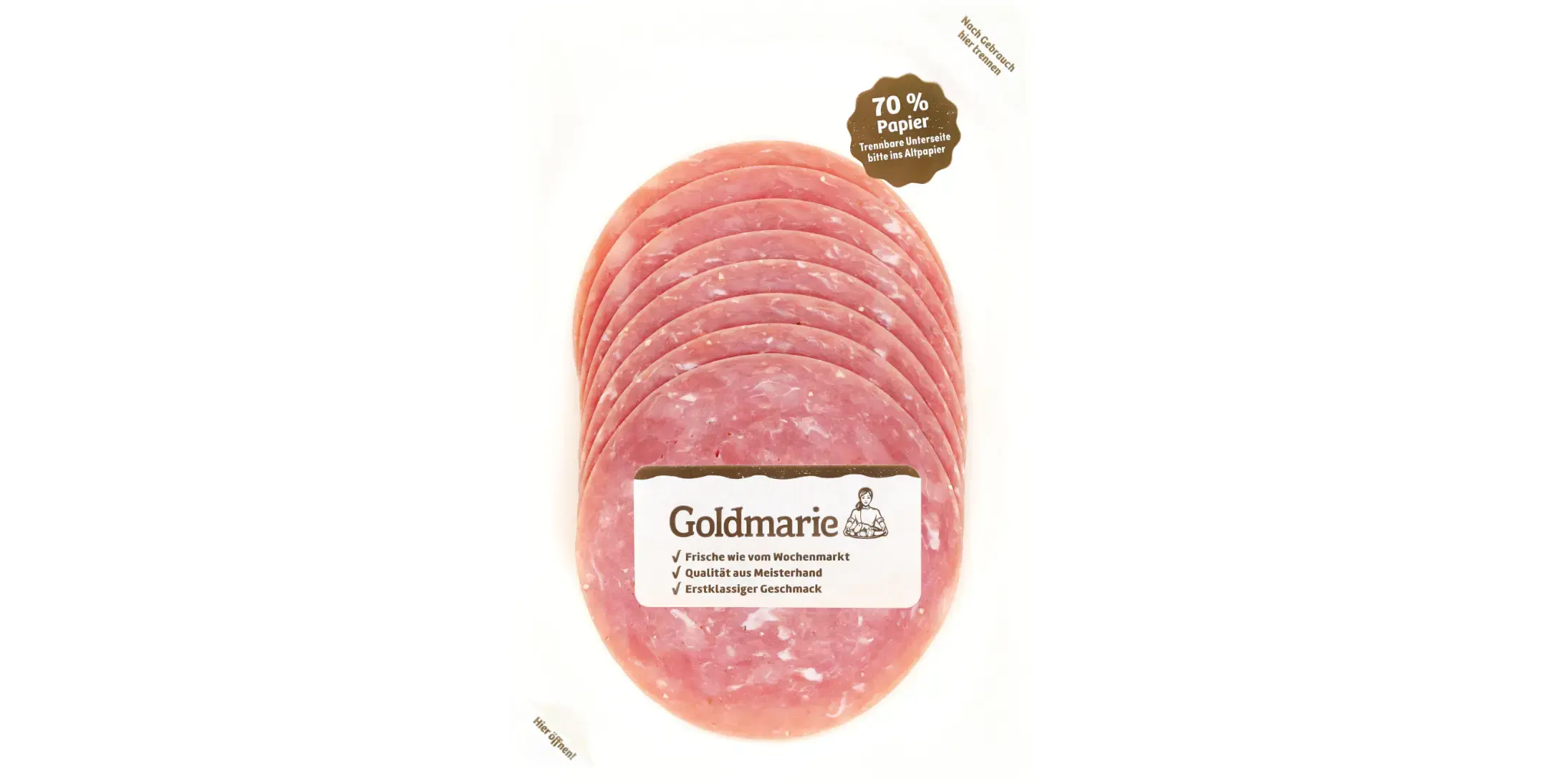 Goldmarie Schinkenmettwurst  80 g