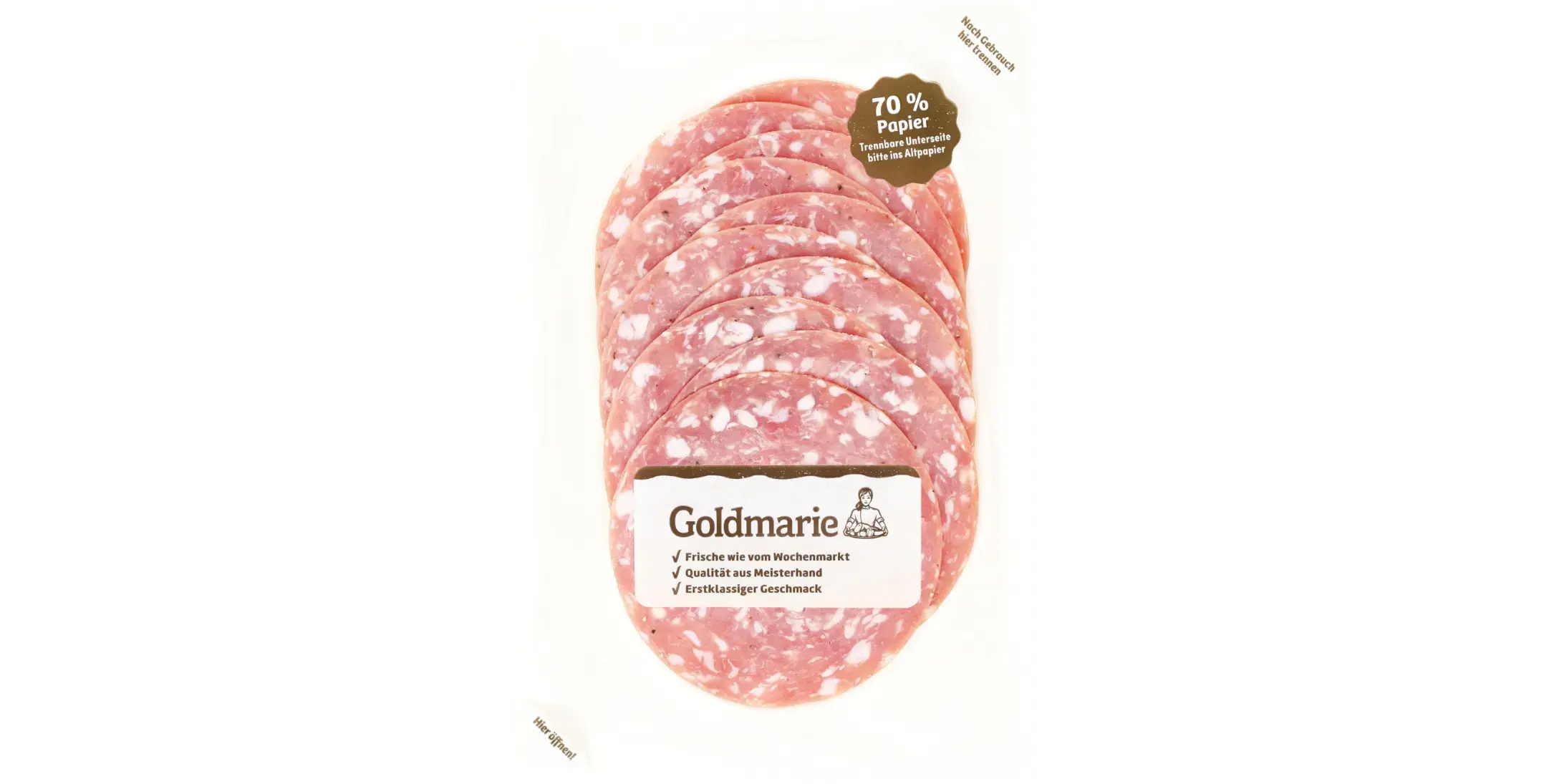 Goldmarie Holsteiner Mettwurst grob  80 g