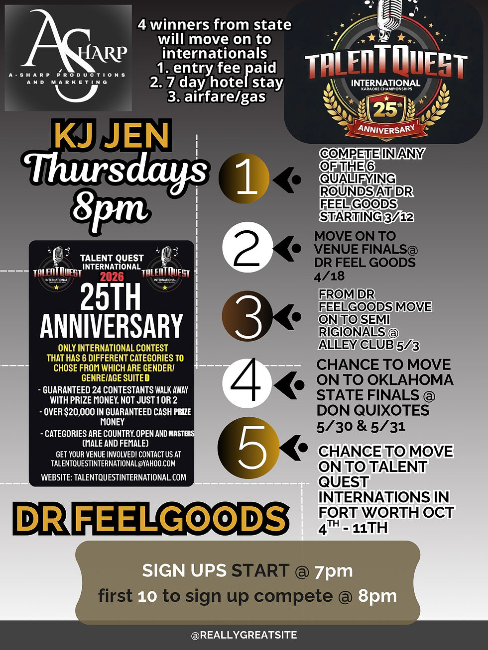 Qualifying rounds talent quest