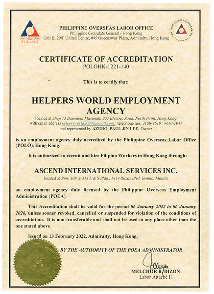 Helpers World Certificate of Accreditation.png
