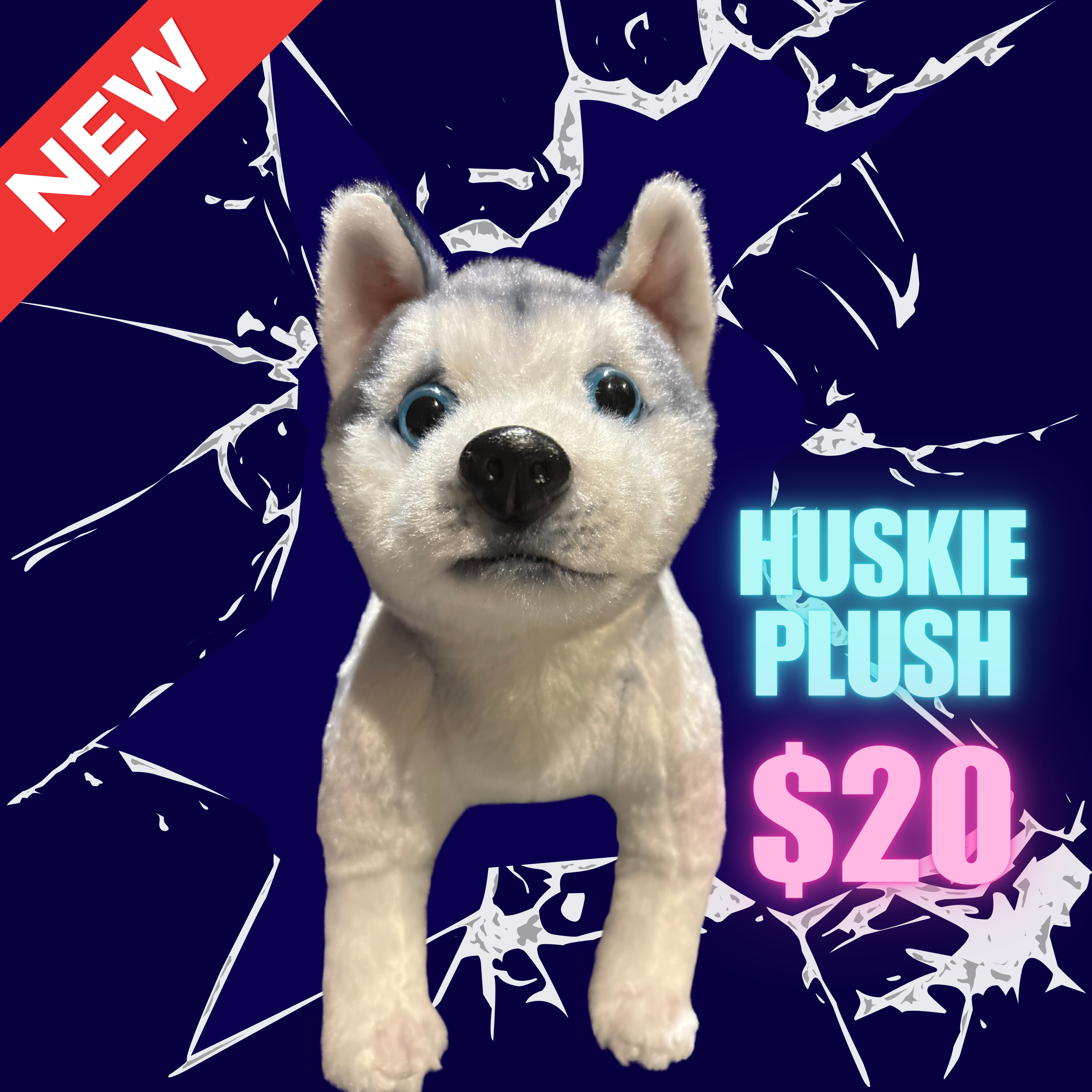 HUSKIE PLUSH TOY