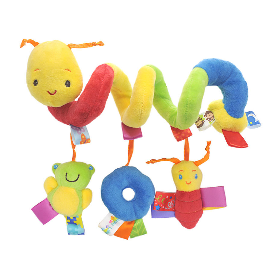 Thumbnail: Spiral Stroller Toys Newborn Plush Hanging Baby Soft Rattle Sensory Toys Crib Mo