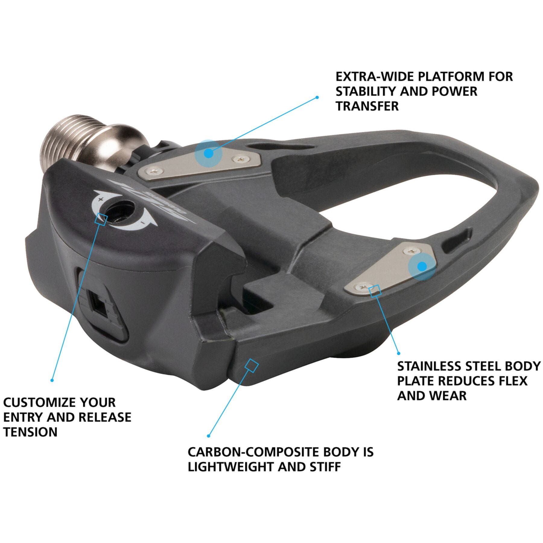 Shimano PD-R7000 105 SPD-SL Road Pedals, Carbon