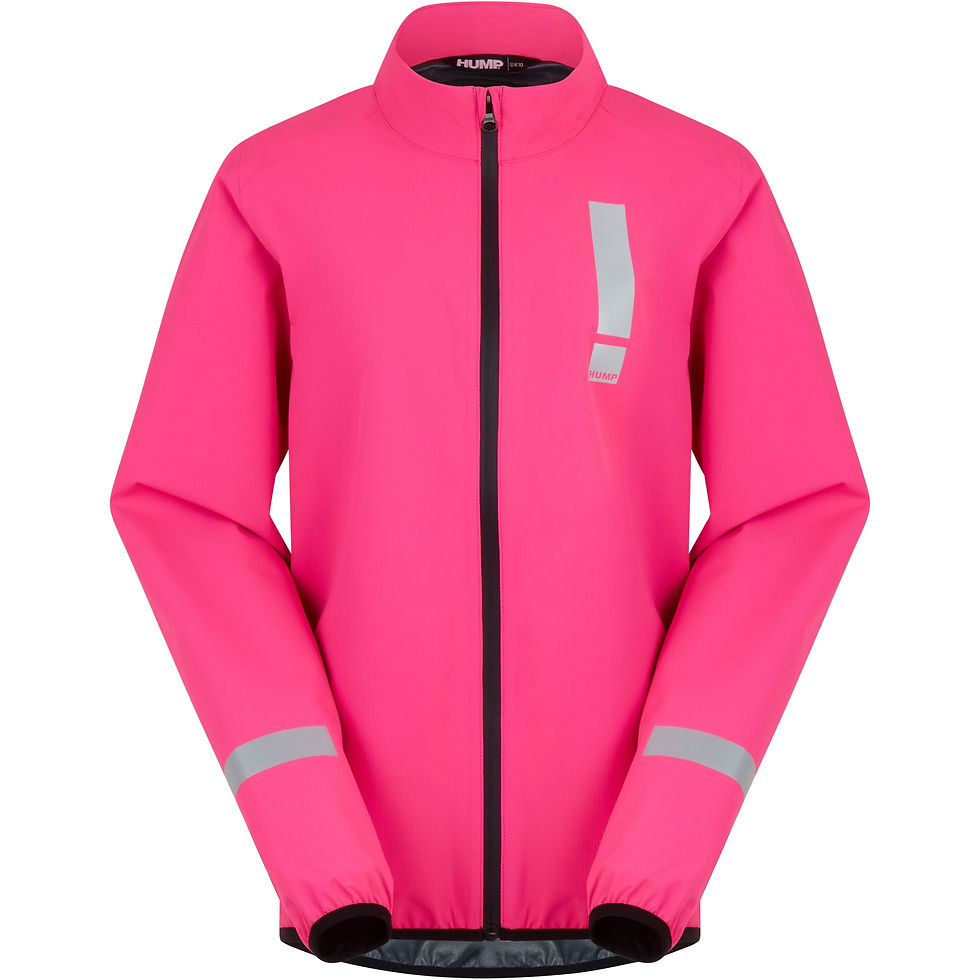 HUMP Women's Reflect Waterproof Jacket - Hi-Viz Pink - Size 12