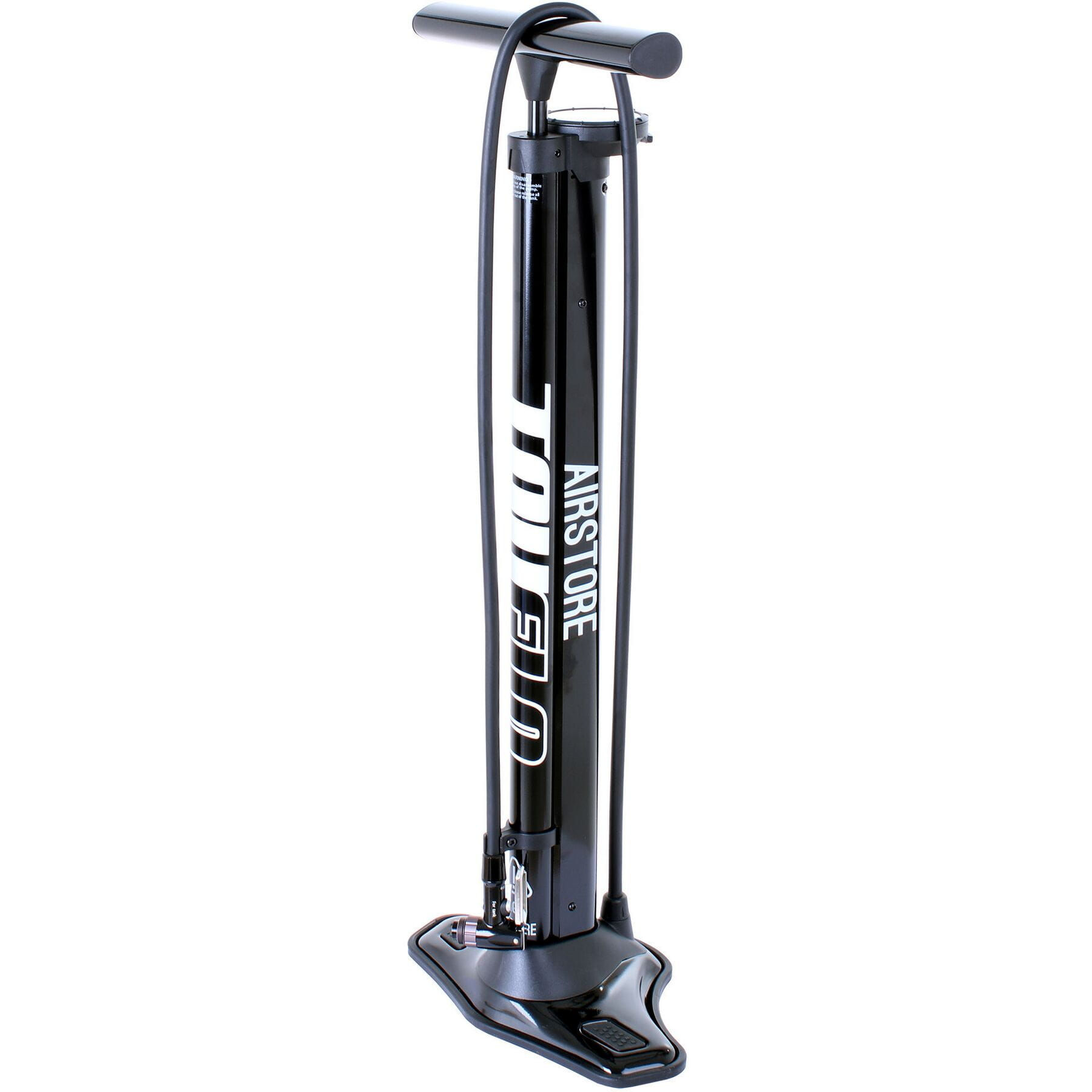 Truflo Airstore track pump with auxillary storage cylinder for tubeless tyres