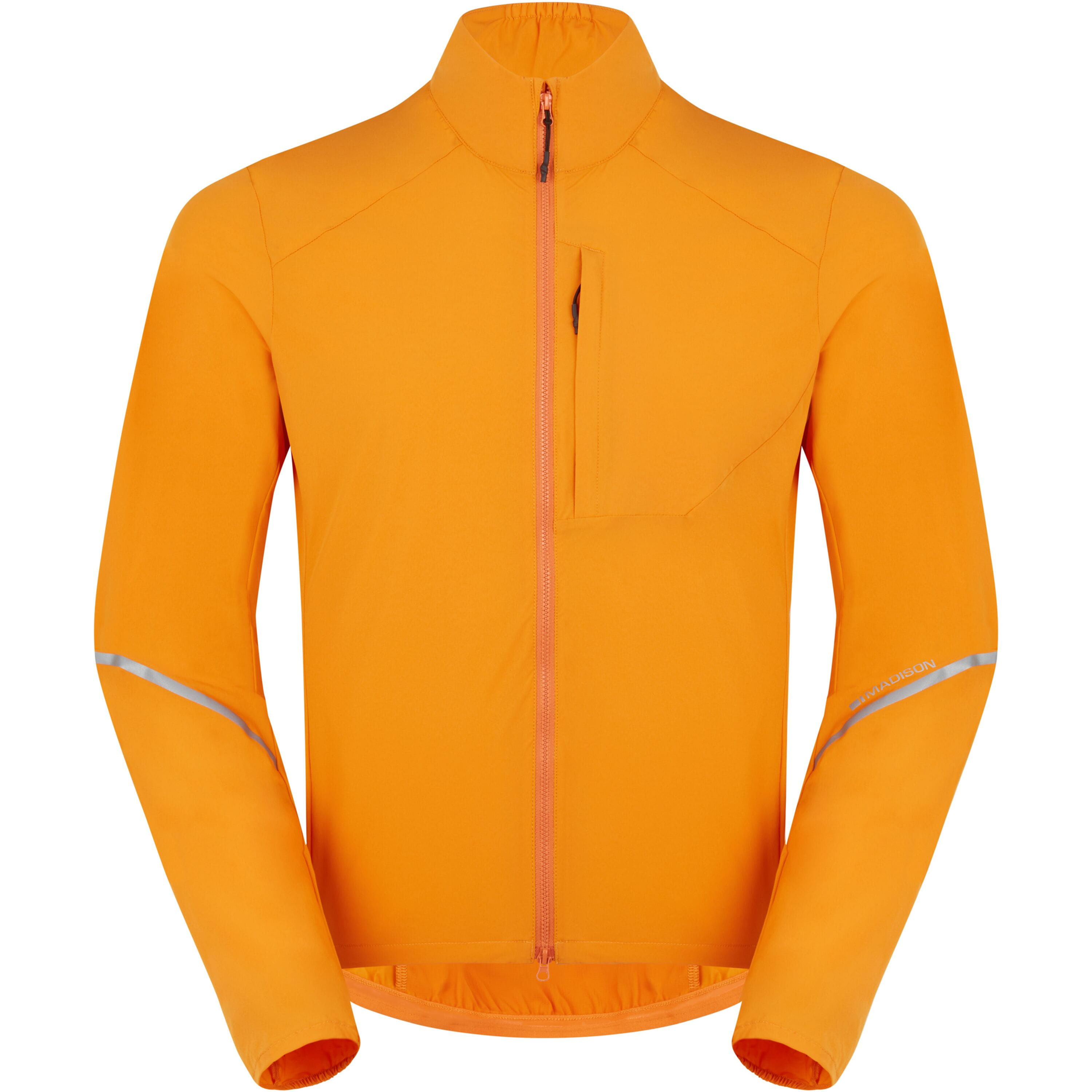 Madison Freewheel Windproof Packable Jacket - men's - Mango orange