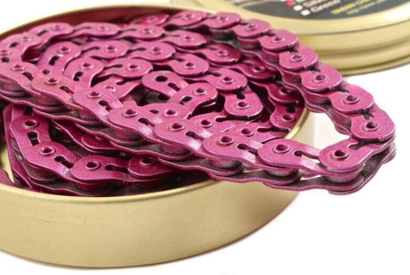 Freestyle Fixie Track Bike Bicycle Single Speed Chain 1/2" x 3/32" 102L Pink