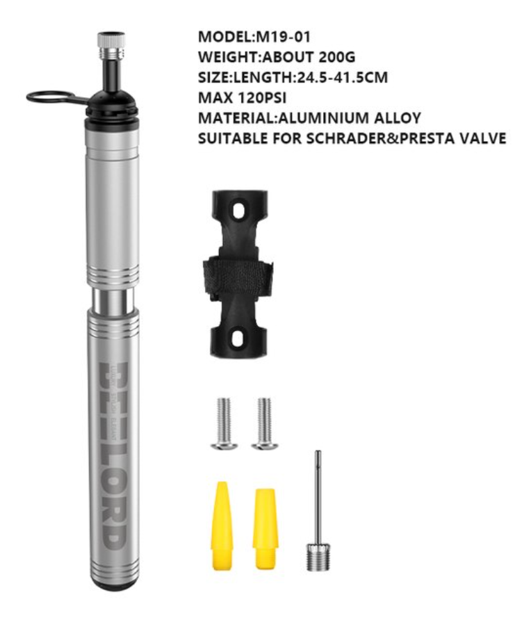 BEELORD Mini bombin de bicicleta MAX 120PSI