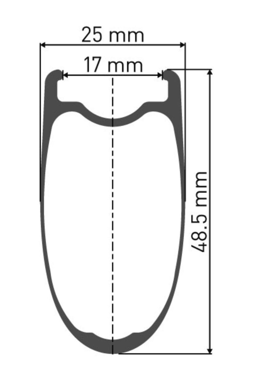 Miniatura: DT Swiss ARC 1100 DICUT Wheel, Carbon Clincher 48 x 17 mm rim, Front