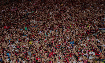 Foule de supporters levant les mains dans un stade