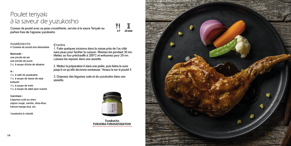 Poulet teriyaki à la saveur de yuzukosho