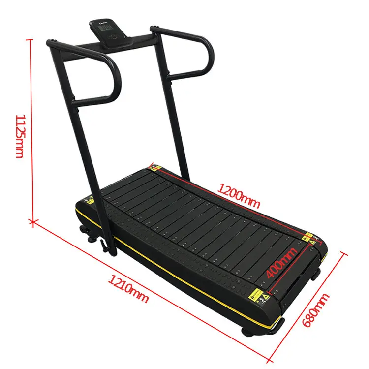 Thumbnail: Mini walking treadmill folding manual curved home use treadmill running fitness