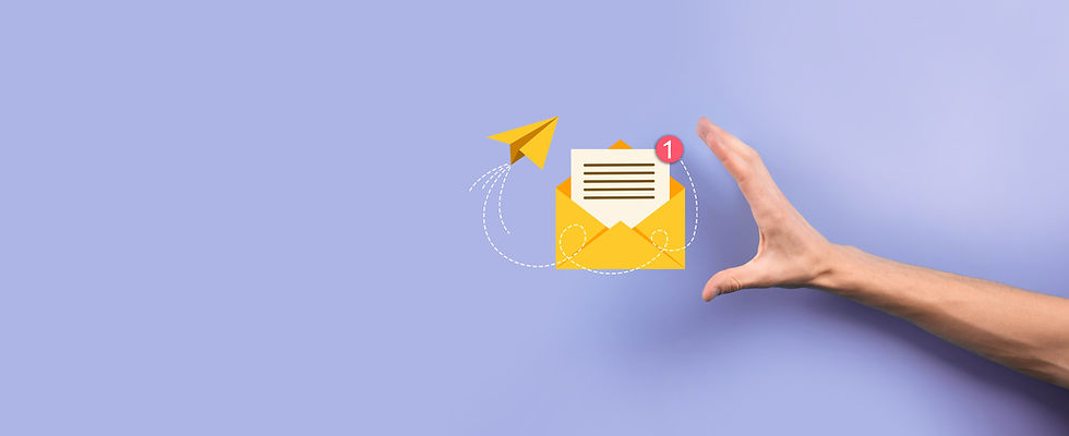 Businessman hand holding letter icon,email icons.Contact us by newsletter email and protec