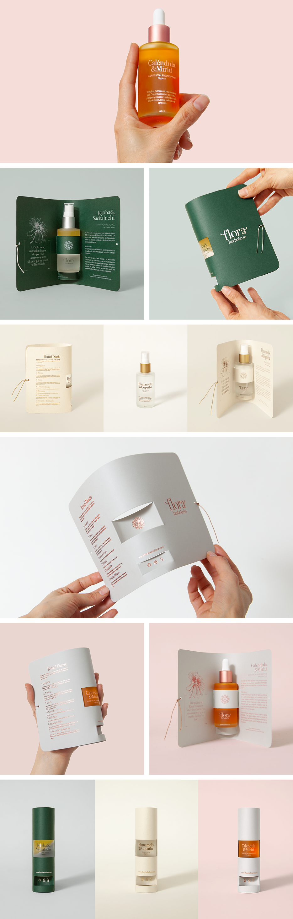 Empaque minialista y creativo para marca cosmetica