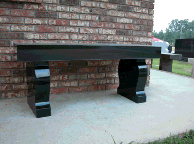 MIDNIGHT BLACK BENCH