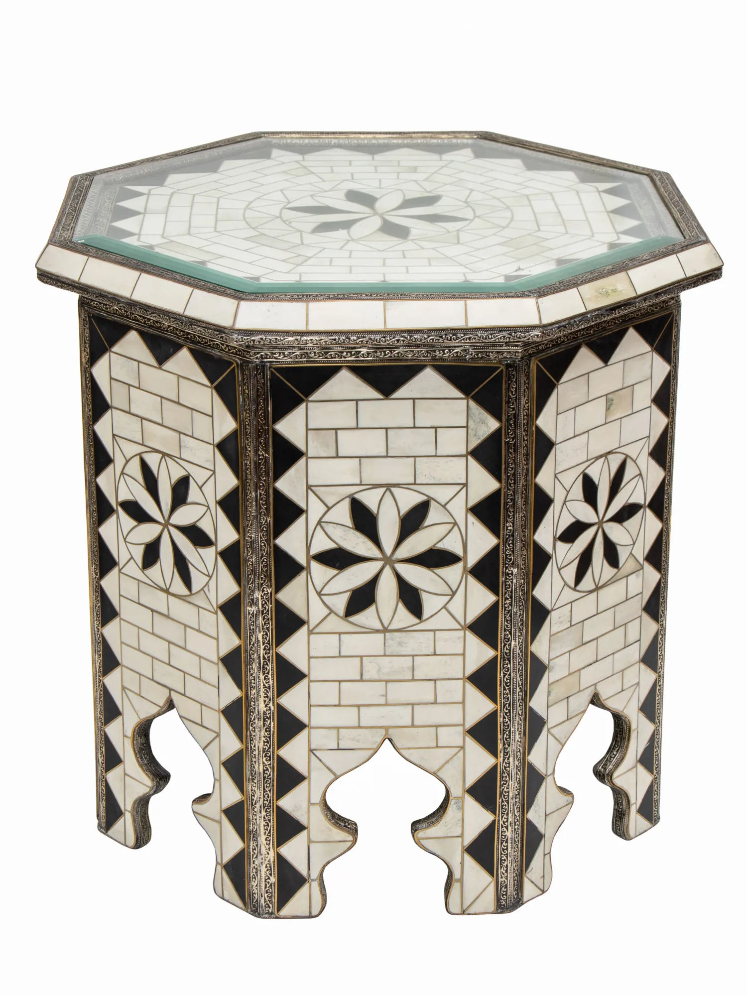 Imperial Bone Inlay Side Table