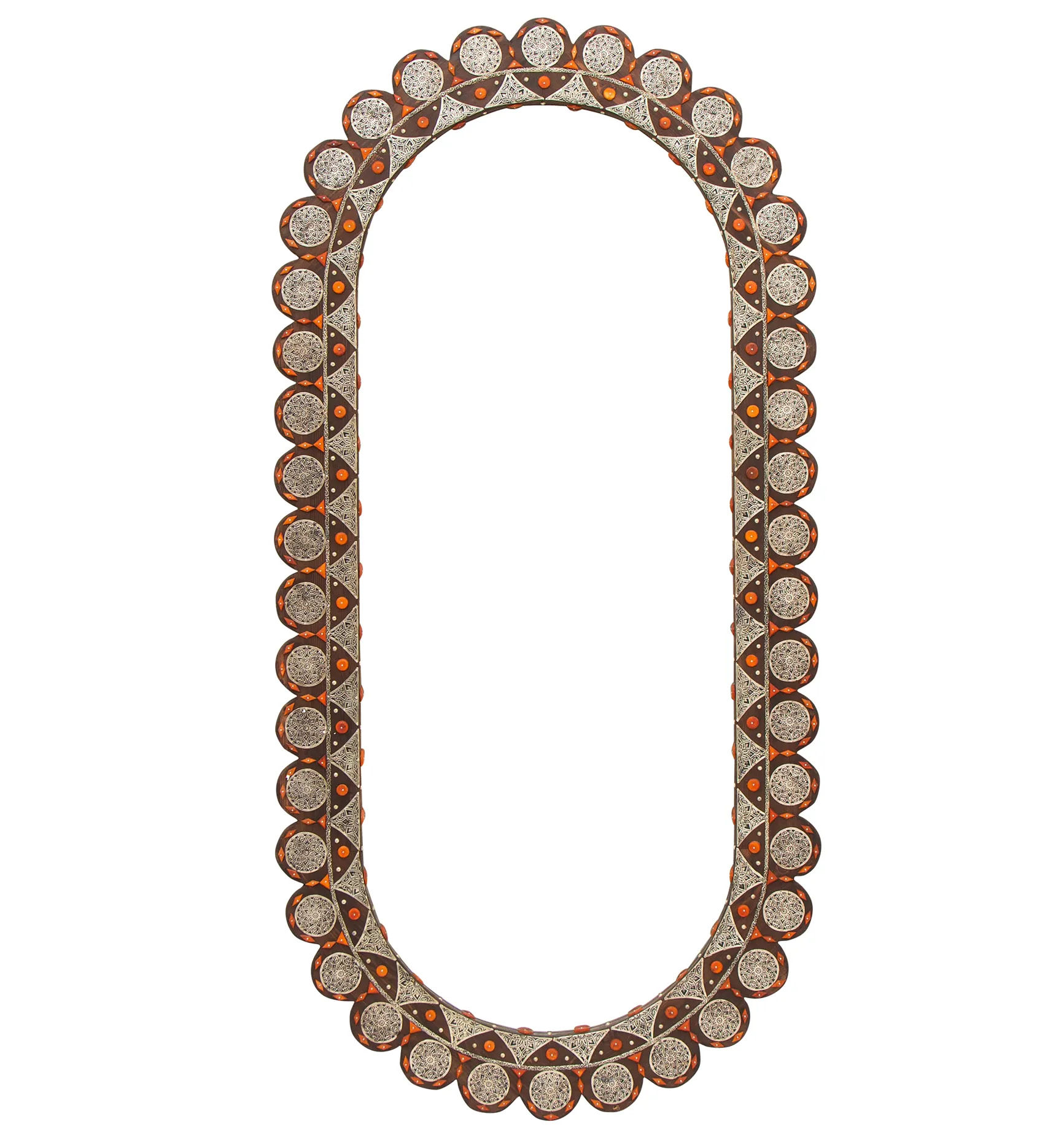 Sahara Medallion Bone Mirror