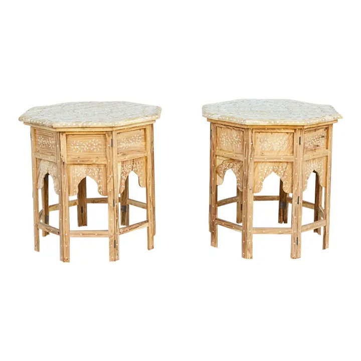 Thumbnail: Moroccan Natural Tone Wood Table