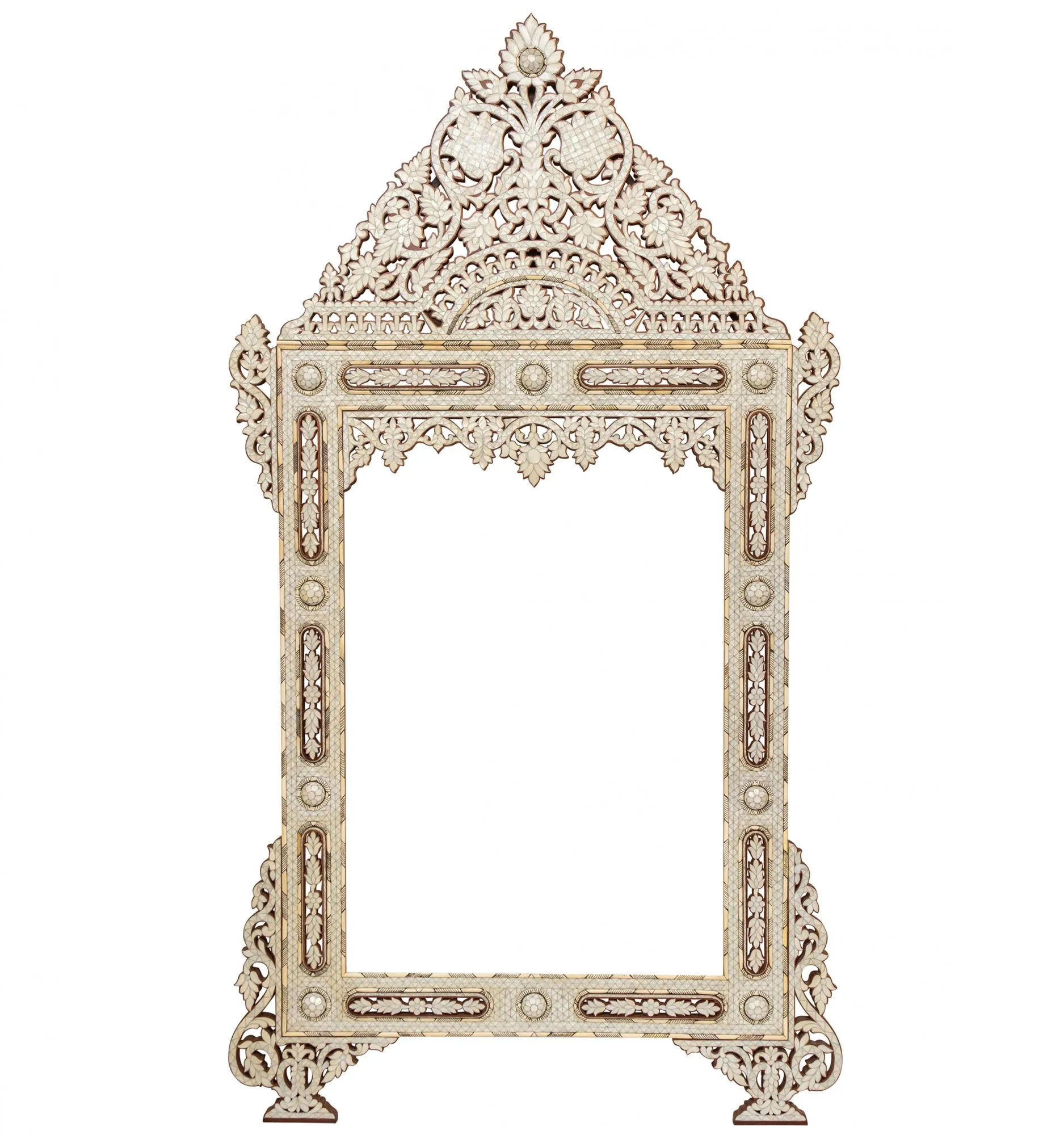Majestic Arch Bone Inlay Mirror