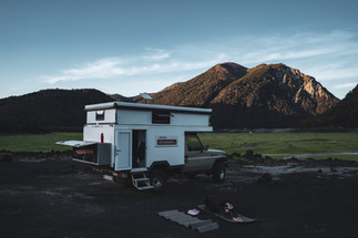 frei stehen Toyota HZJ 79 Land Cruiser Chile Vulkane