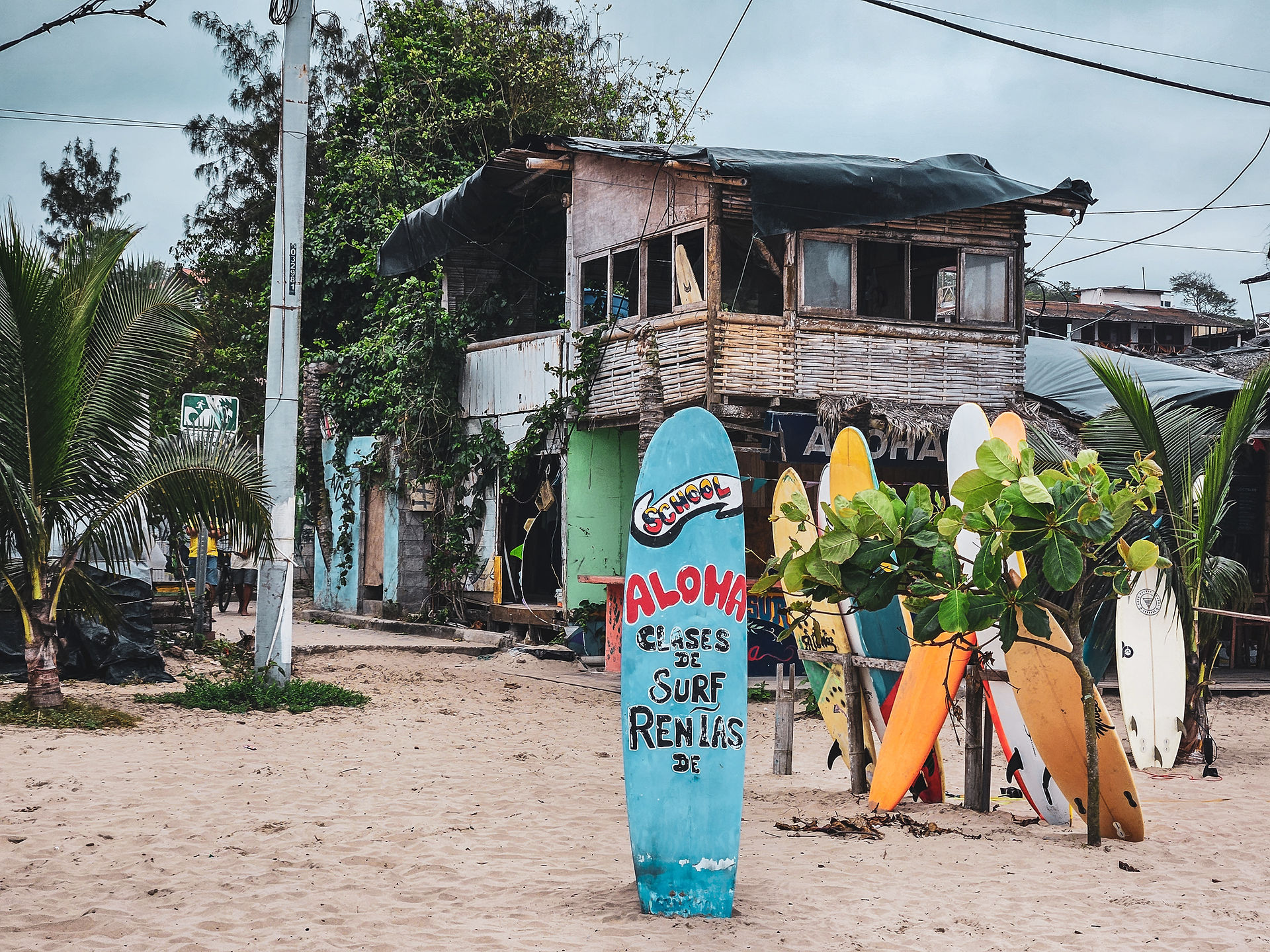Montanita Ecuador Küste Surfen