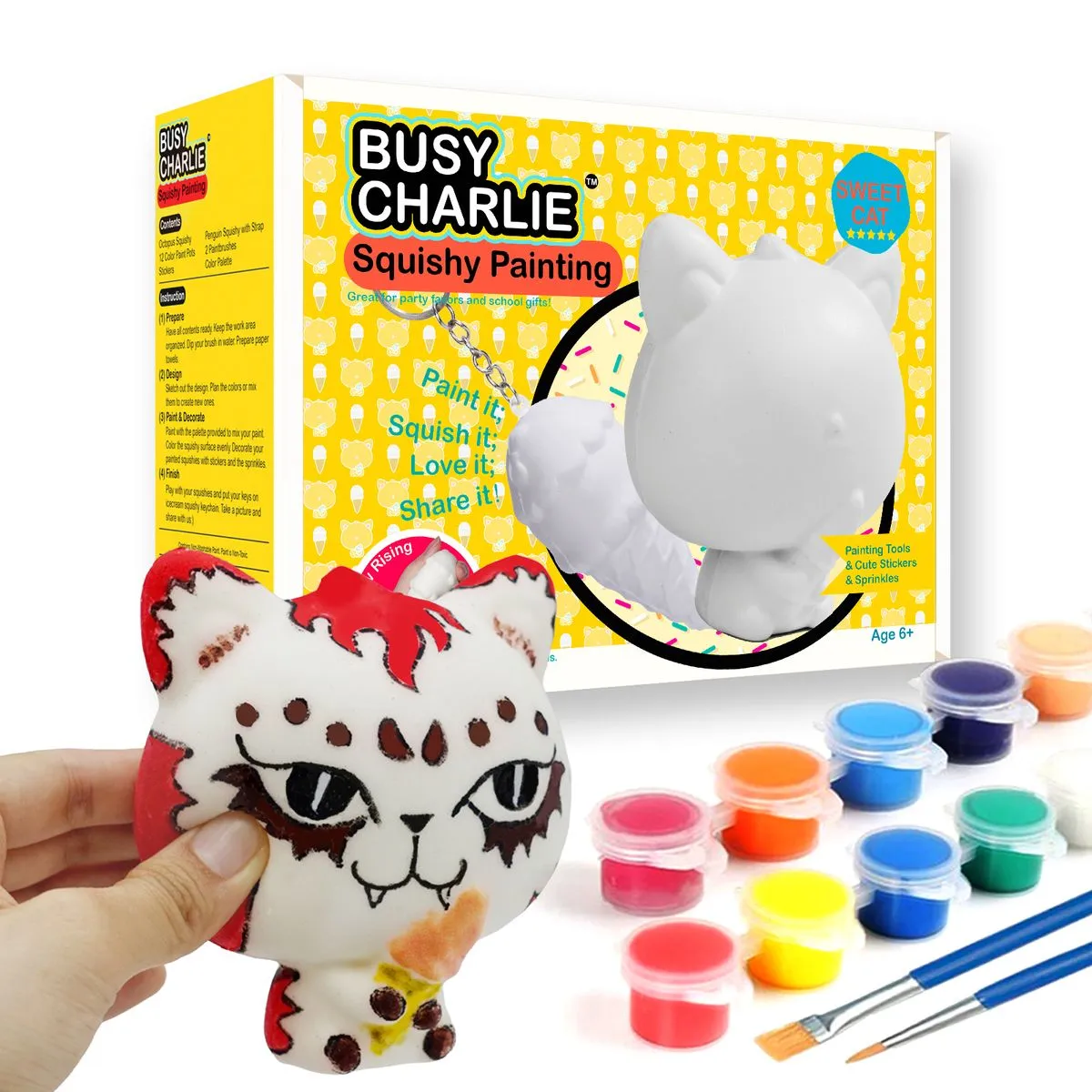 Squishy Painting Kit - Sweet Cat Squishy Maker