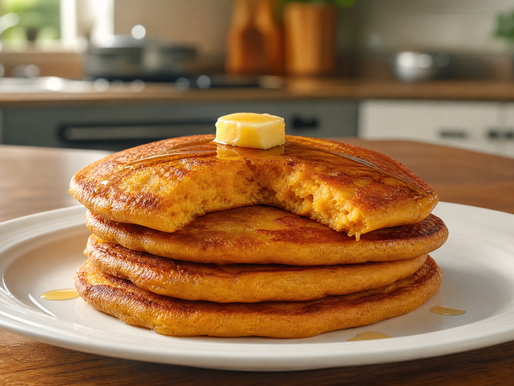 Orange Kalim-aw Sweet Potato Pancakes Recipe