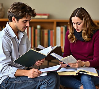 Adults writing and reading poetry_edited