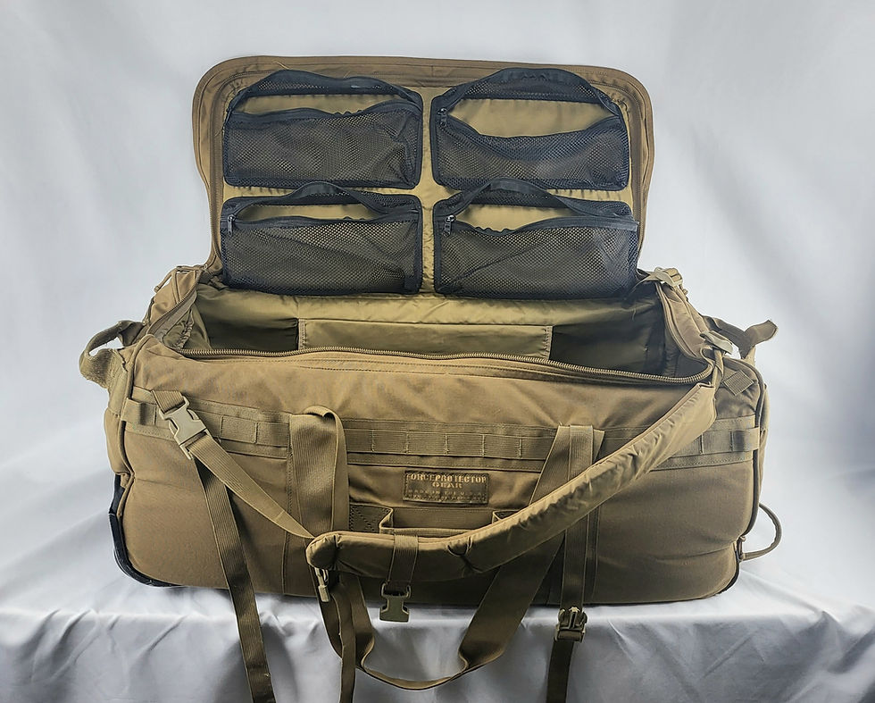 Thumbnail: USMC Force Protector Deployment Bag - Military Coyote Travel Bag on Wheels