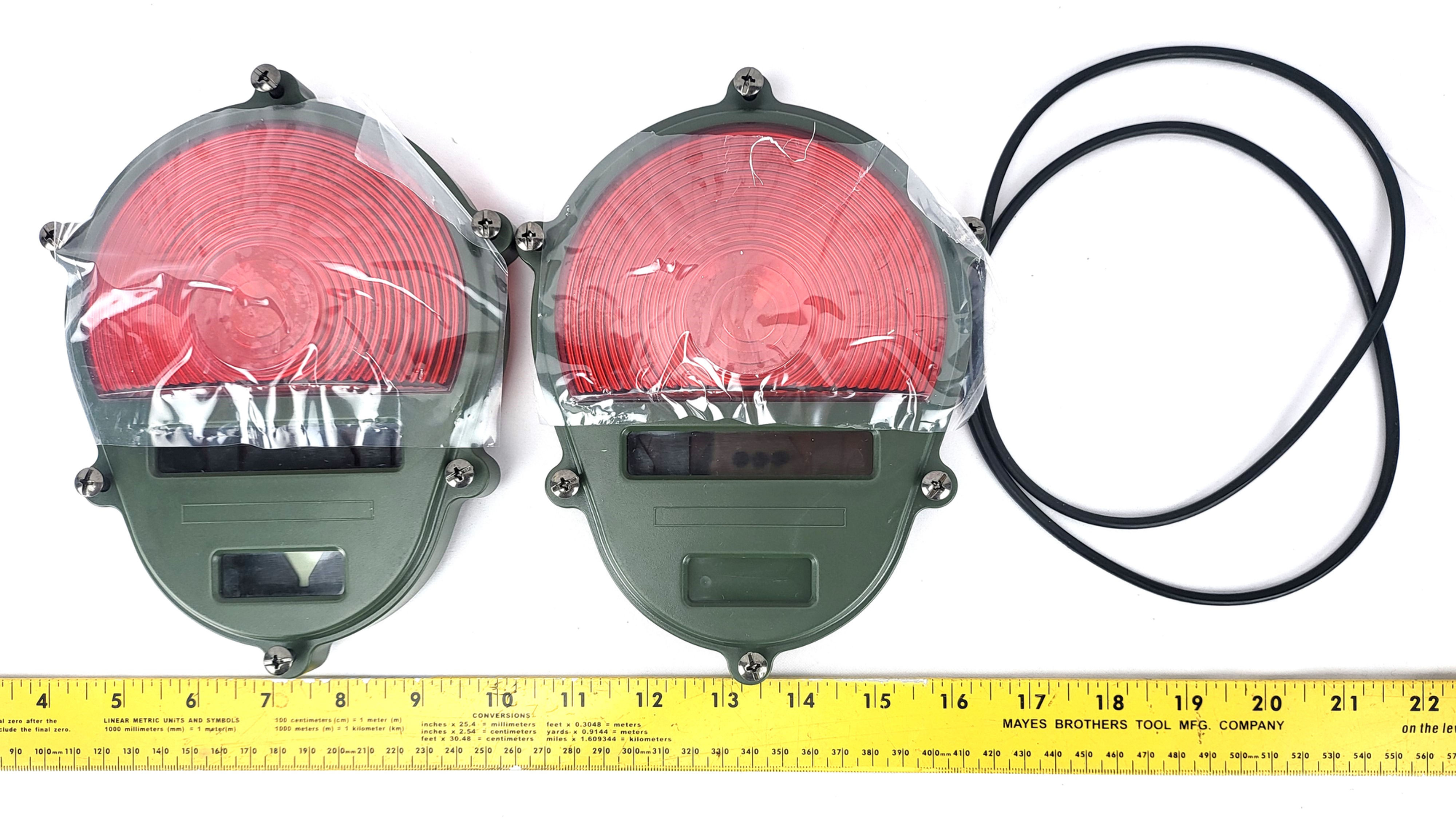 Humvee HMMWV (2) Red Brake/Parking Lens Covers M998 Military Truck M1152 etc.