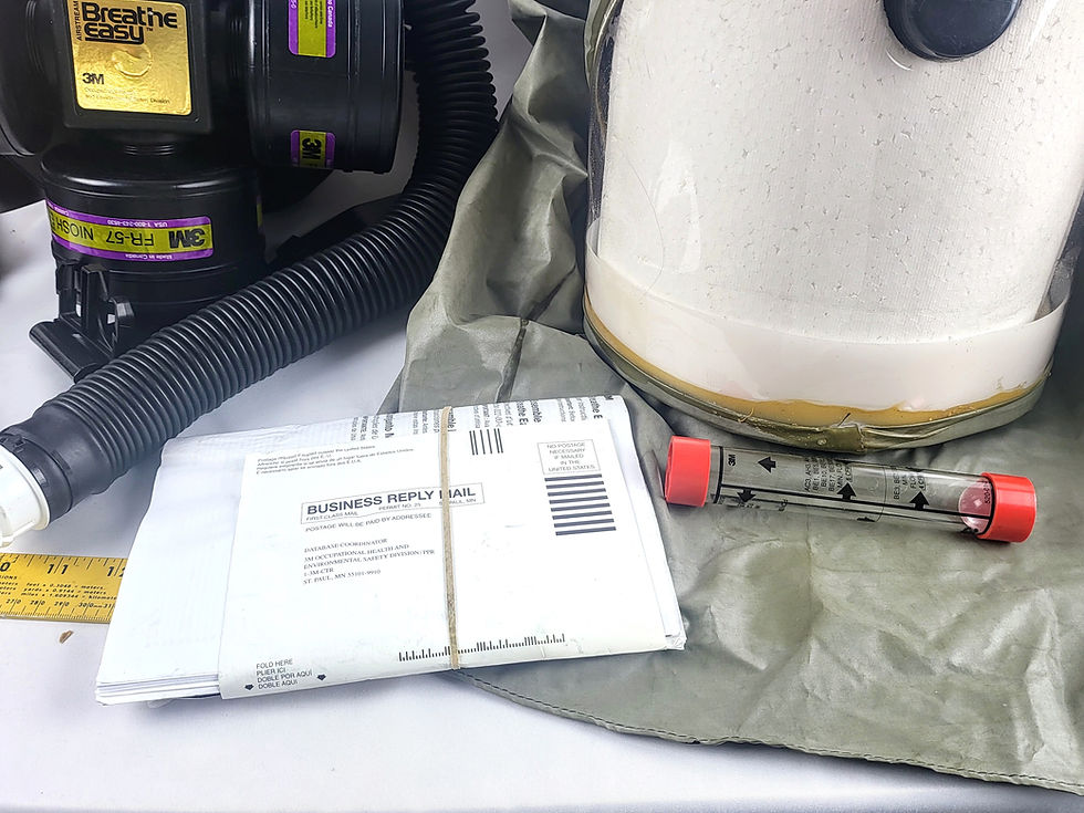 Thumbnail: 3M Breathe Easy Turbo Unit P/N 022-00-03 /w Mask Hood Respirator System