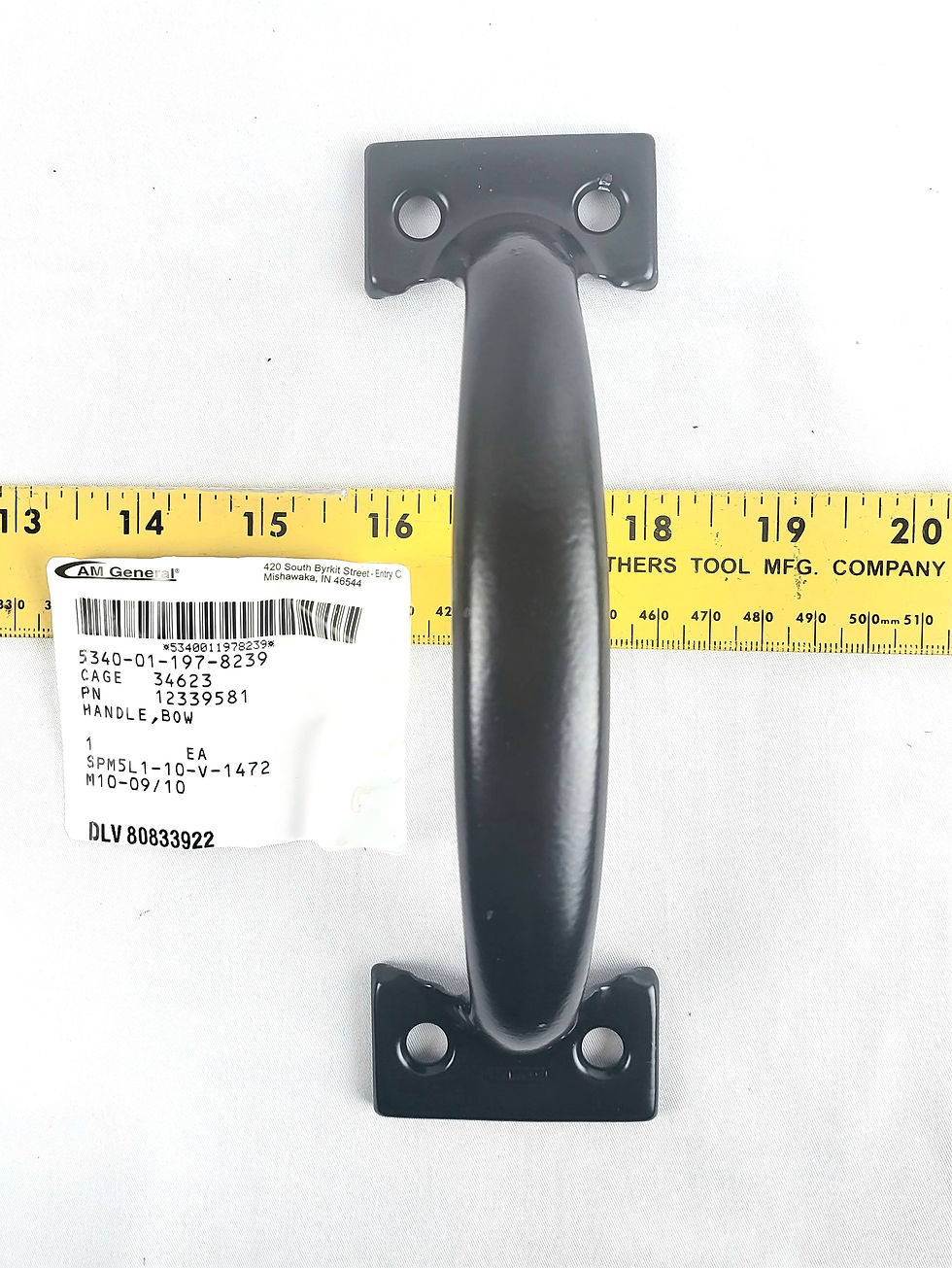 Thumbnail: HMMWV Rear Cargo Hatch Handle M998, NSN 5340-01-197-8239 / PN 12339581 Humvee