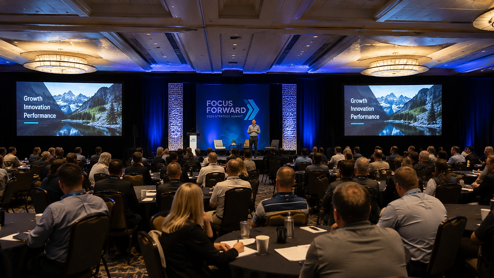 Video Wall rental used on the sides for audience visibility