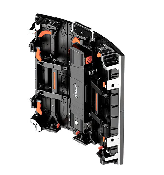 XS-Curved LED Video Wall Panel back right view with flex back
