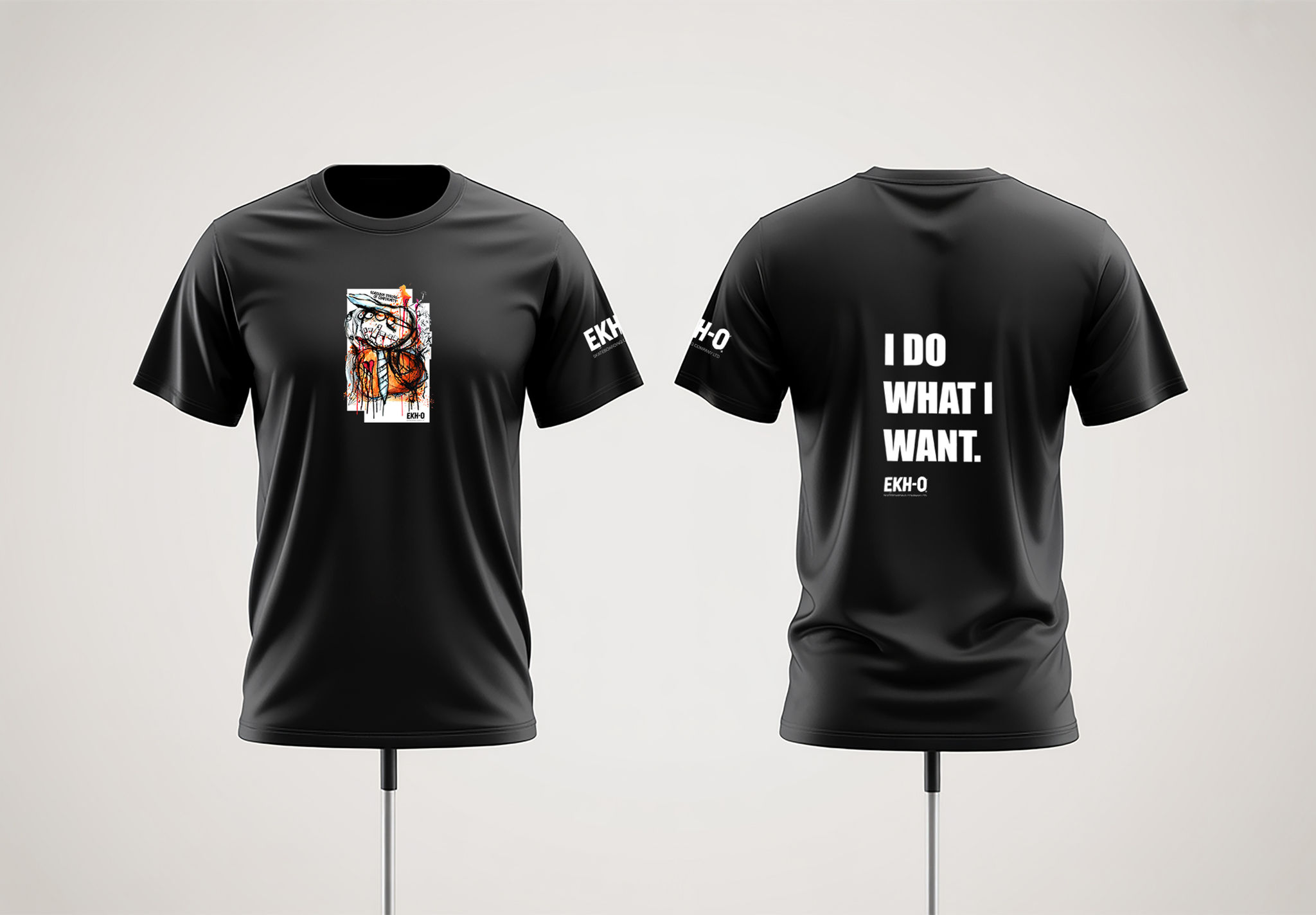 Schoolboy errors of conformity- Black EKH-O Tee