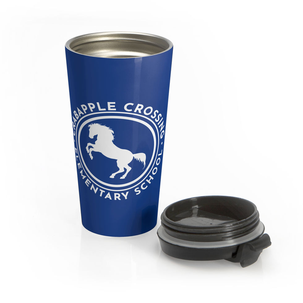 Apple Crossing Elementary School travel mug