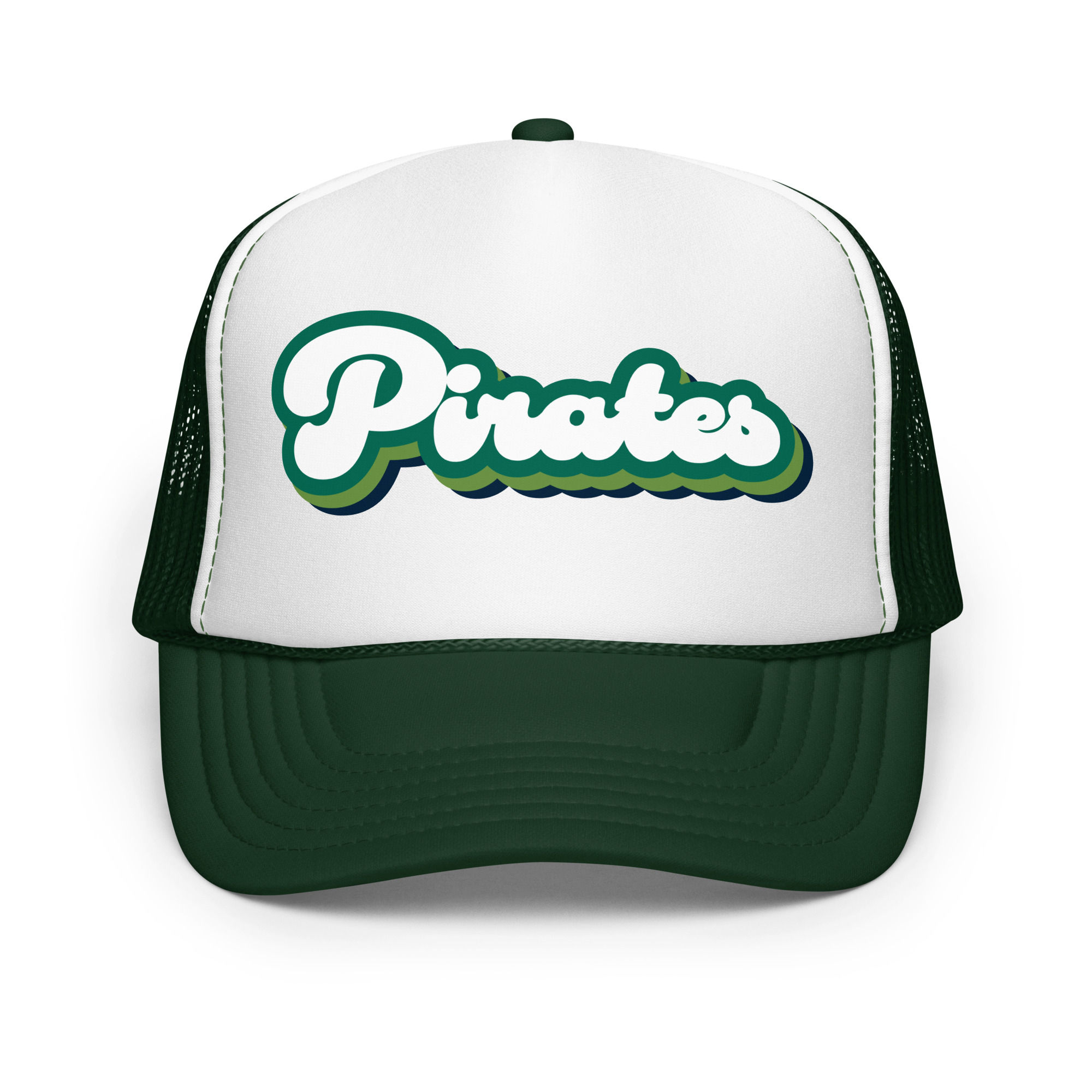 CLPE | Cursive Pirates Printed Foam Trucker Hat
