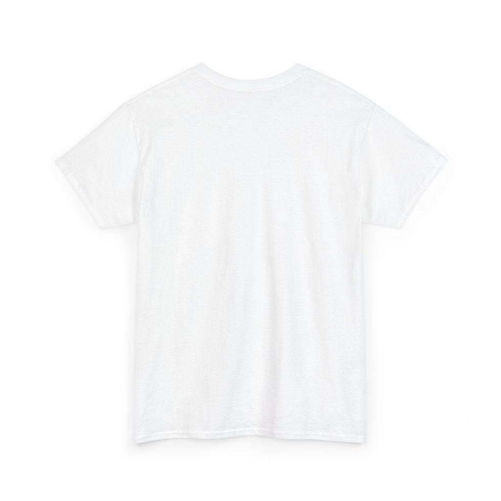 White adult t-shirt back view