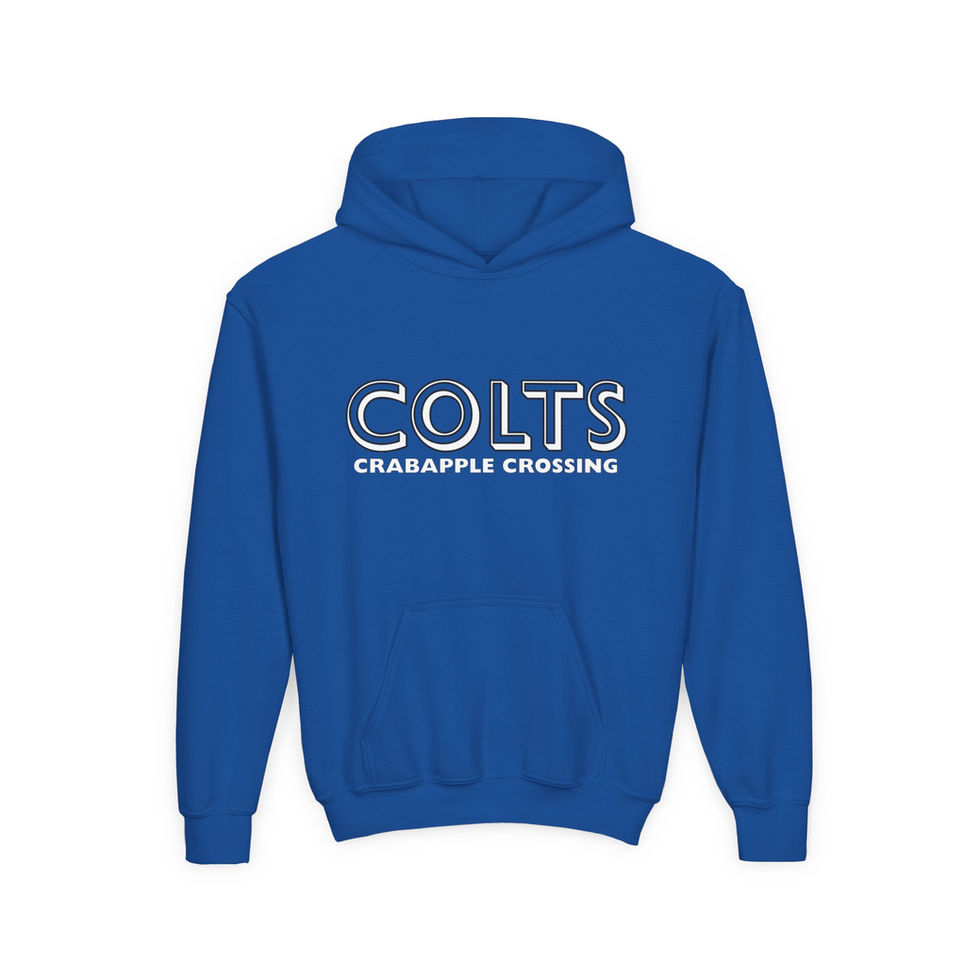 Royal blue Colts Crabapple Crossing hoodie