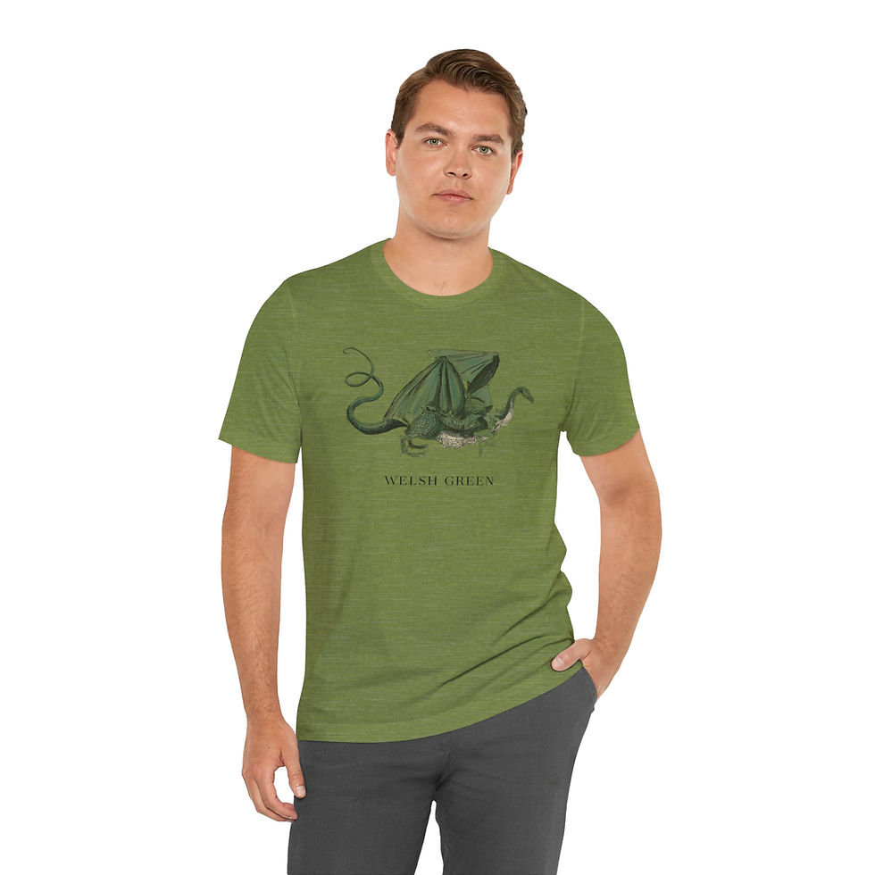 Thumbnail: Welsh Green Dragon | Unisex | Heather Green