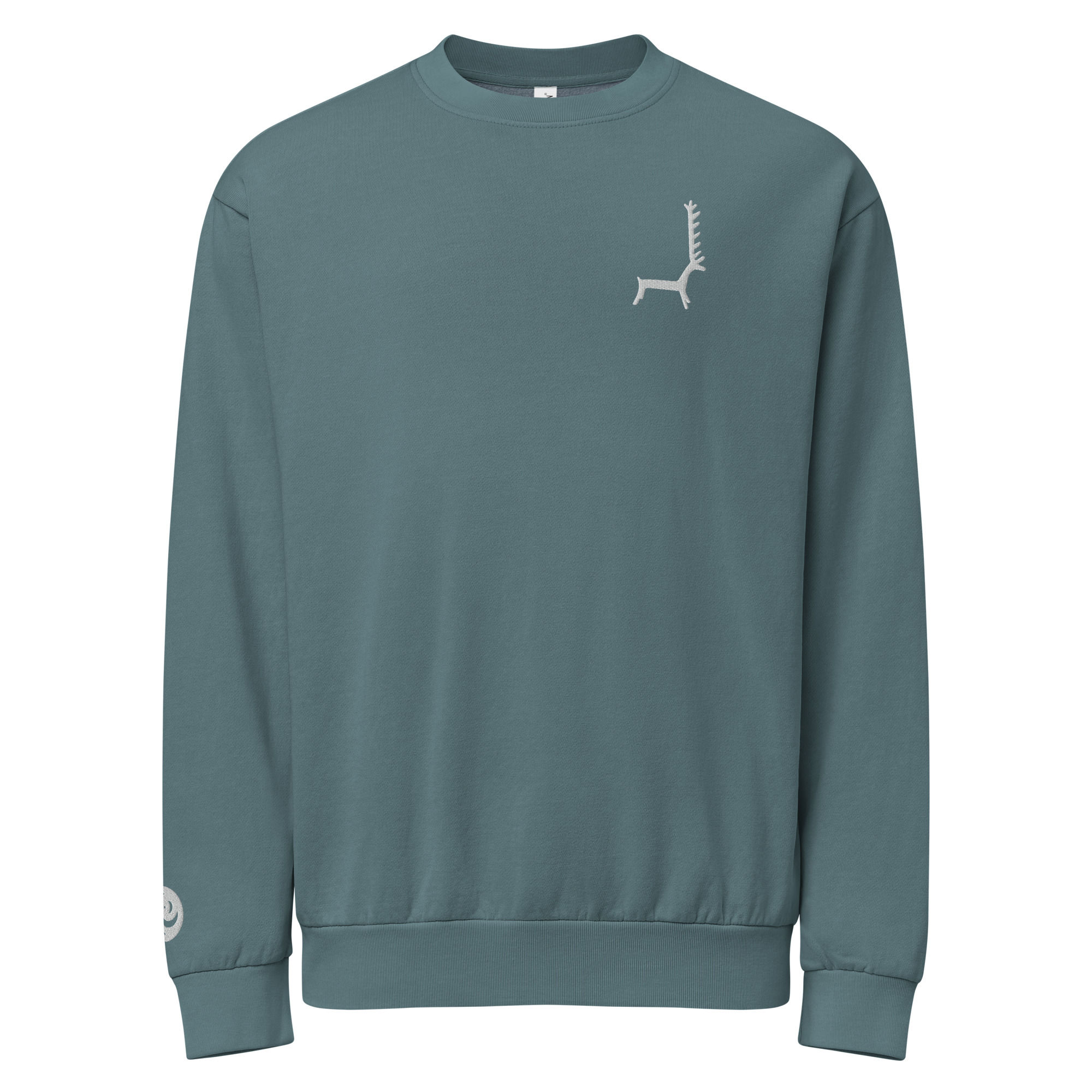 Ancien Deer | Next Level | Urban Crewneck | White Embroidery