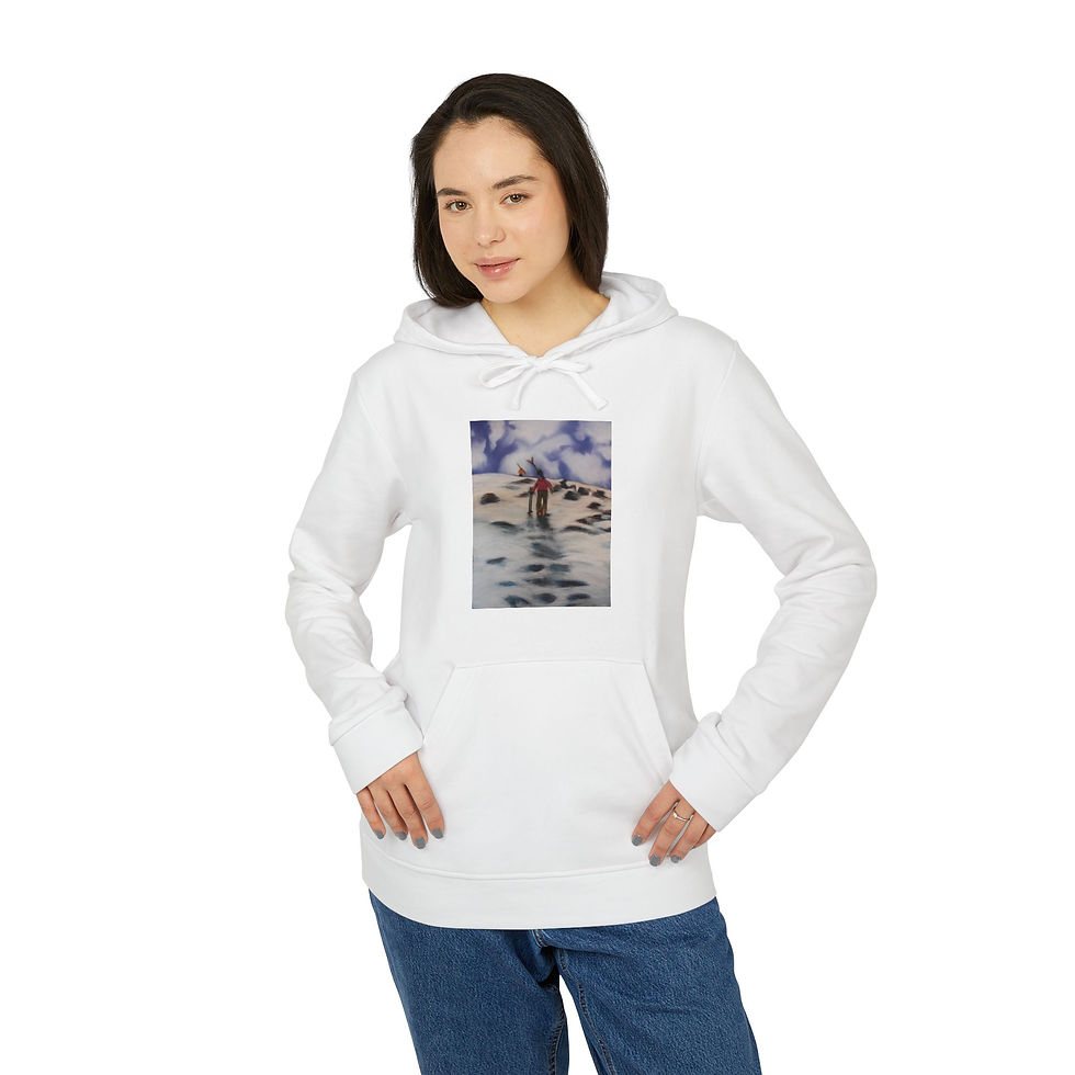 Thumbnail: Steep Pitch | adidas Fleece Hoodie | XS - 4XL | White 
