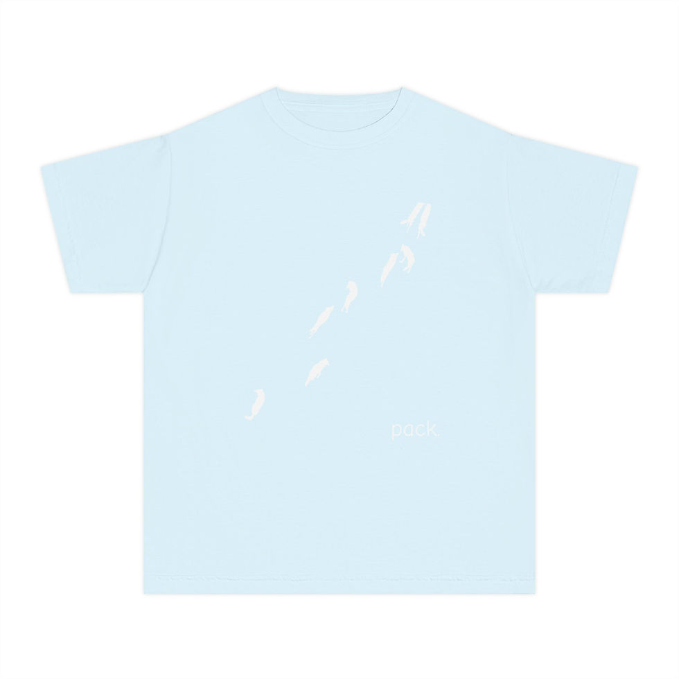 Thumbnail: Minimal Wolf Pack | Youth T-Shirt | Comfort Colors