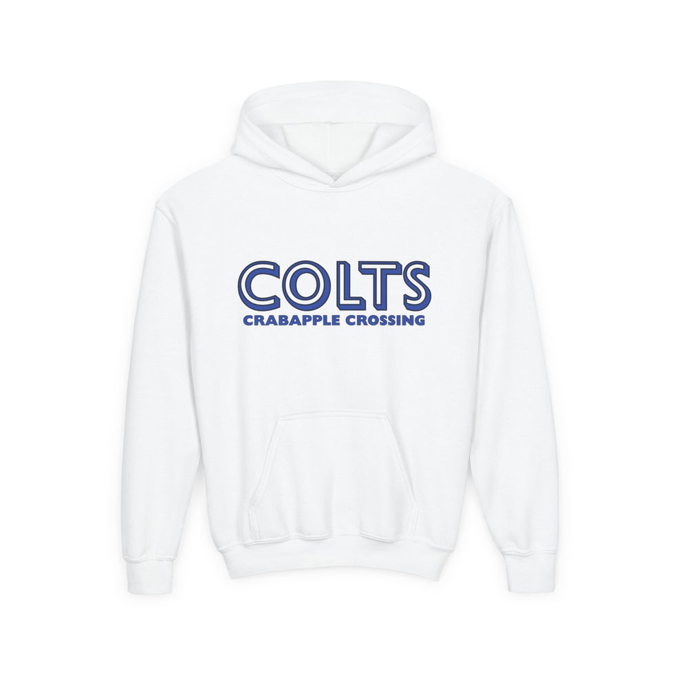 White Colts Crabapple Crossing hoodie